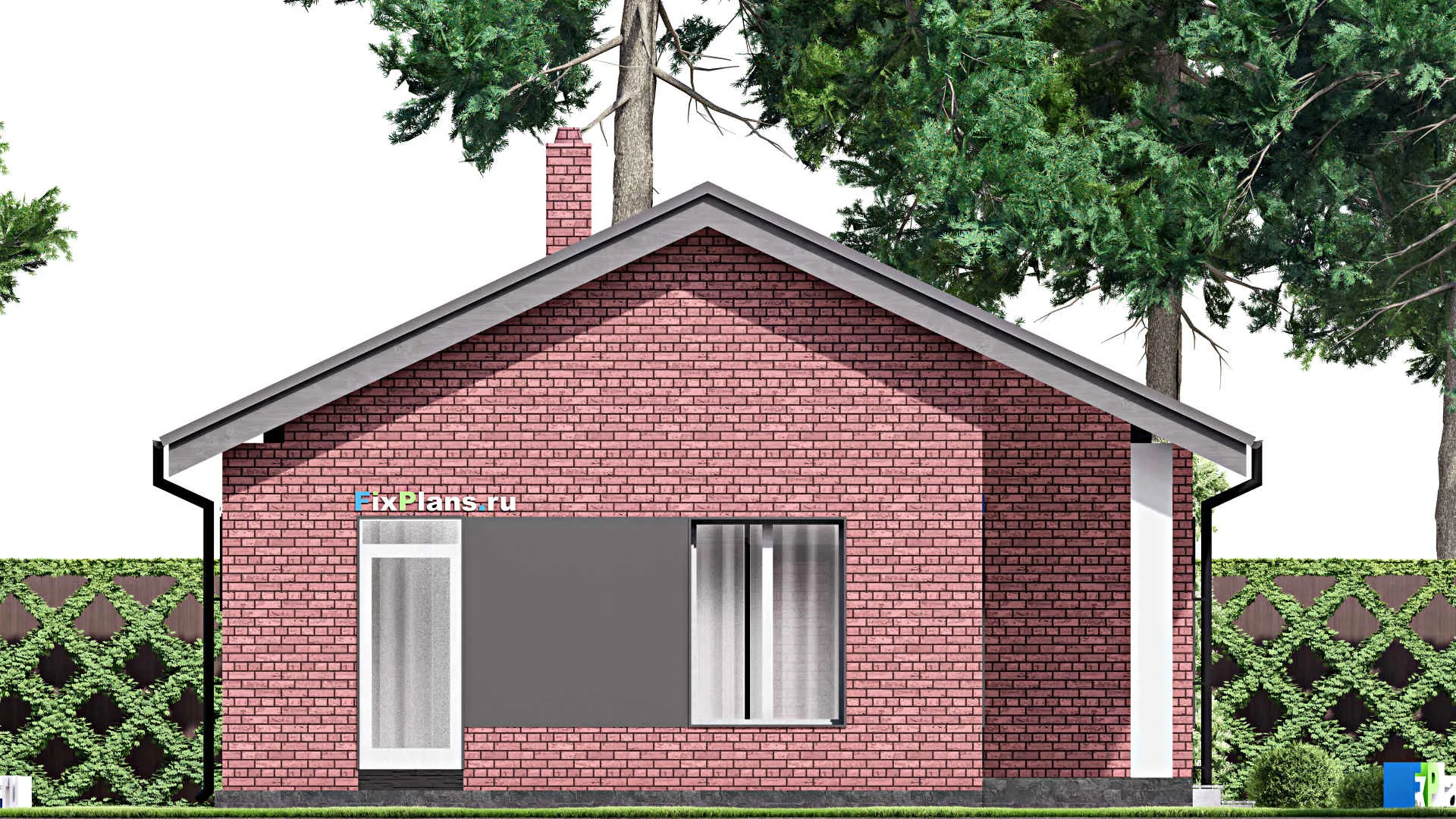 F-15110 - Проект бани 10 на 11, площадью 80 м² с санузлом
