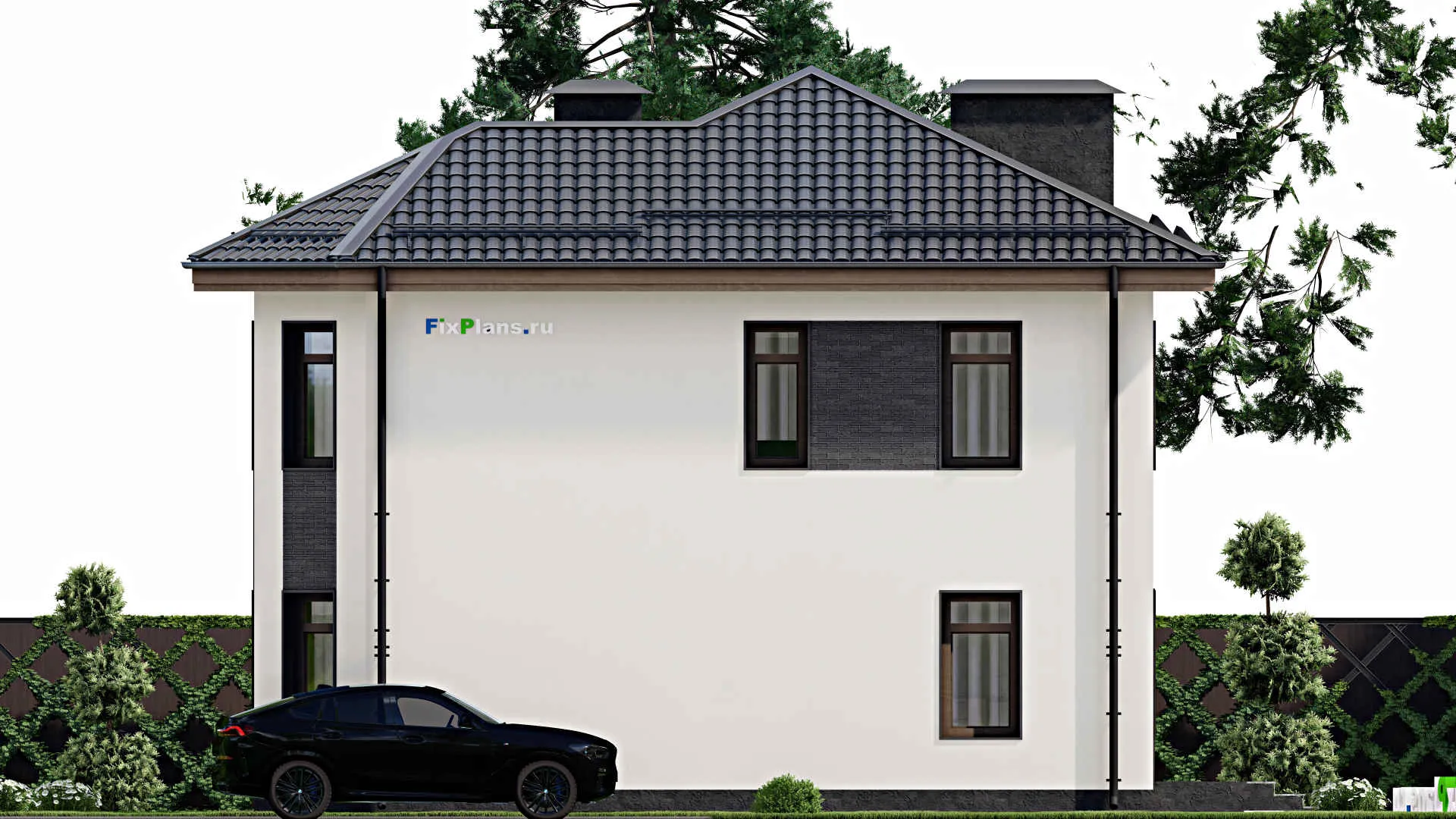 F-5417 - Проект двухэтажного дома 10 на 11, площадью 140 м² с 3 спальнями