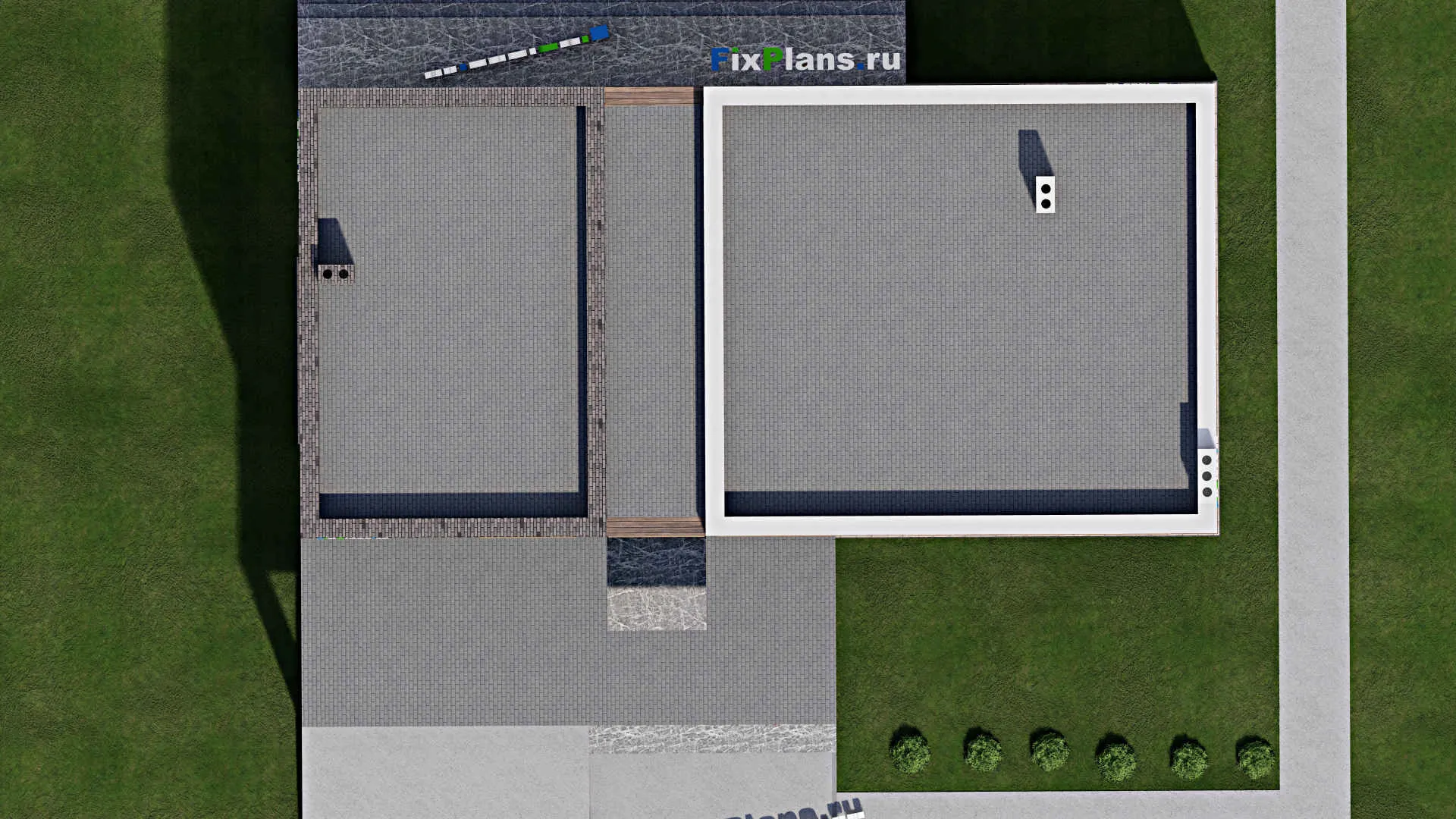 F-4931 - Проект двухэтажного дома 16 на 20, площадью 360 м² с террасой и 4 спальнями